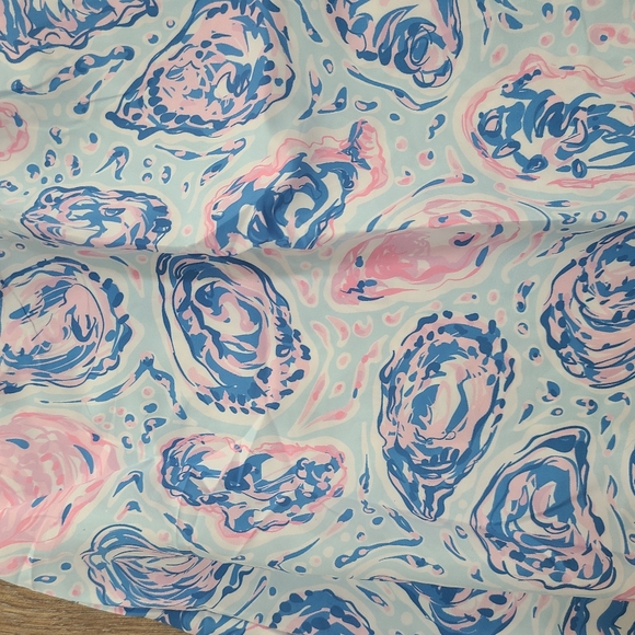 Simply Southern Pink And Blue Oyster Print Maxi Dress Size Small New With Tags - Picture 3 of 4
